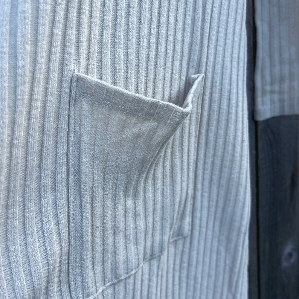 Cream Ribbed Duster - Picture 2 of 5